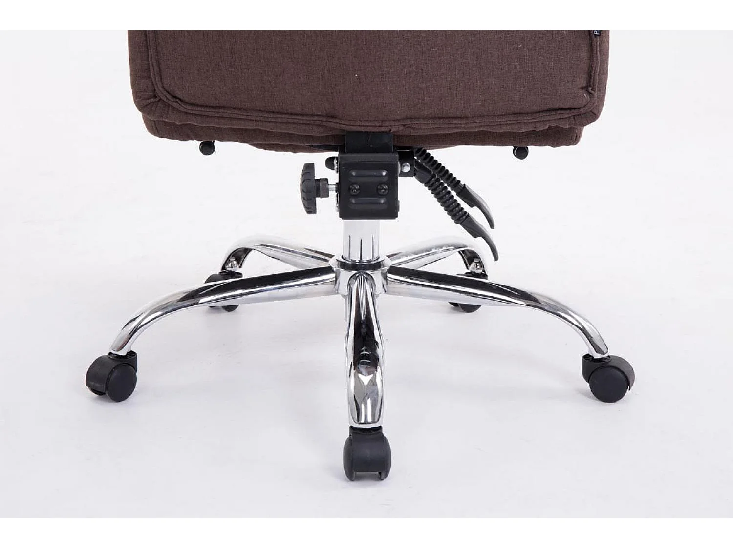 Chaise de bureau - Tissu - Marron - XL Troy