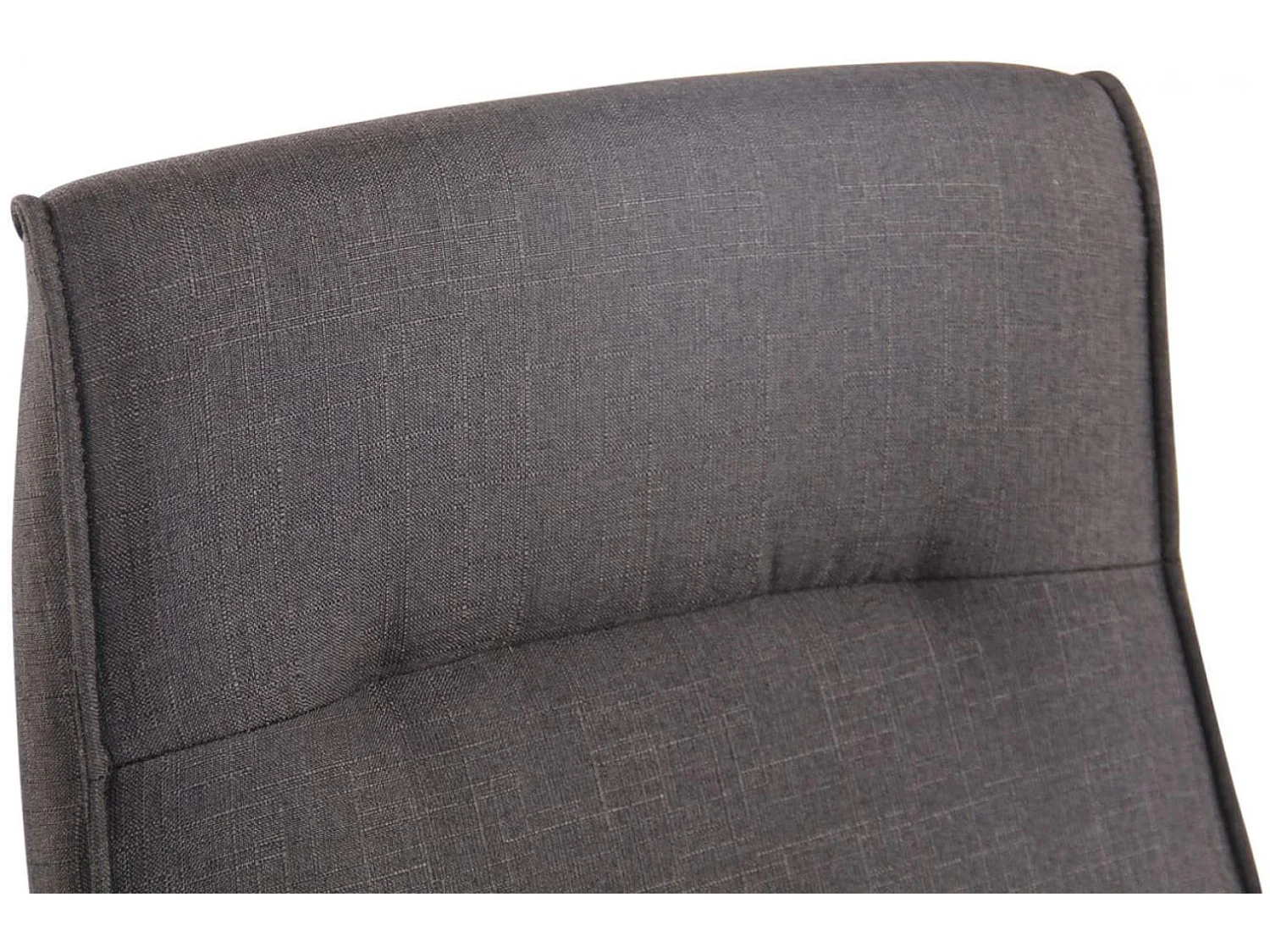 Chaise de bureau - Tissu & Métal chromé - Gris foncé - Portland