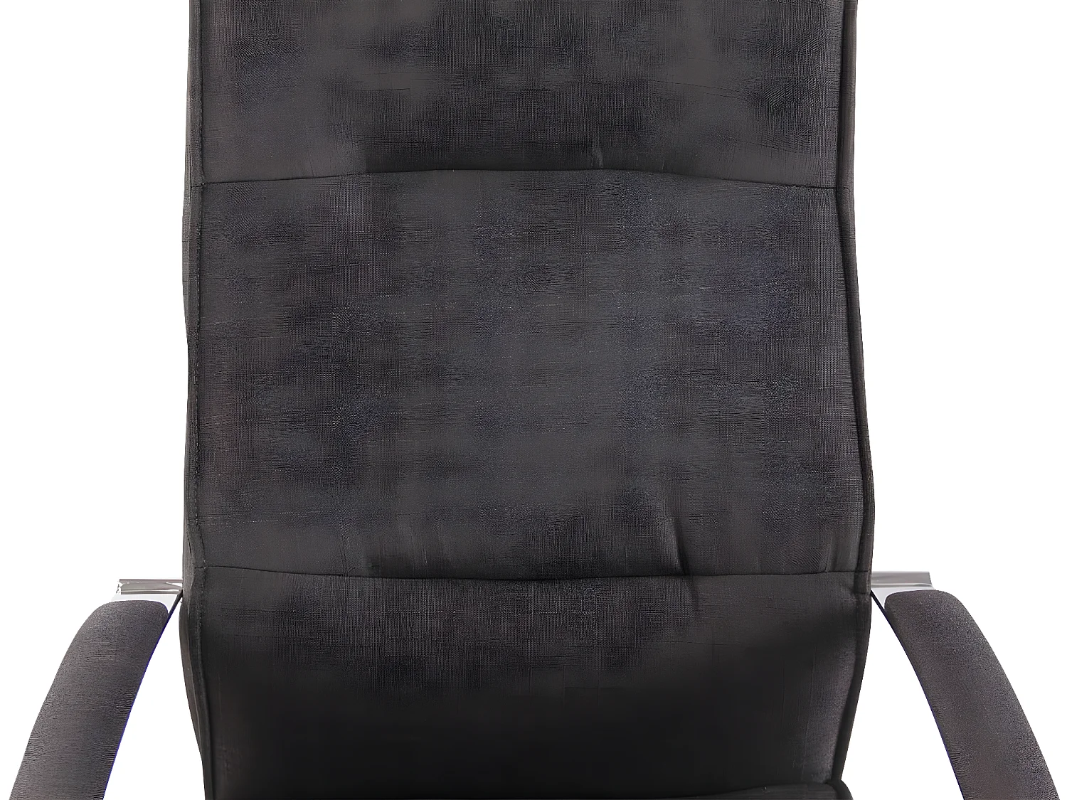 Chaise de bureau - Tissu & Métal chromé - Gris foncé - Portland