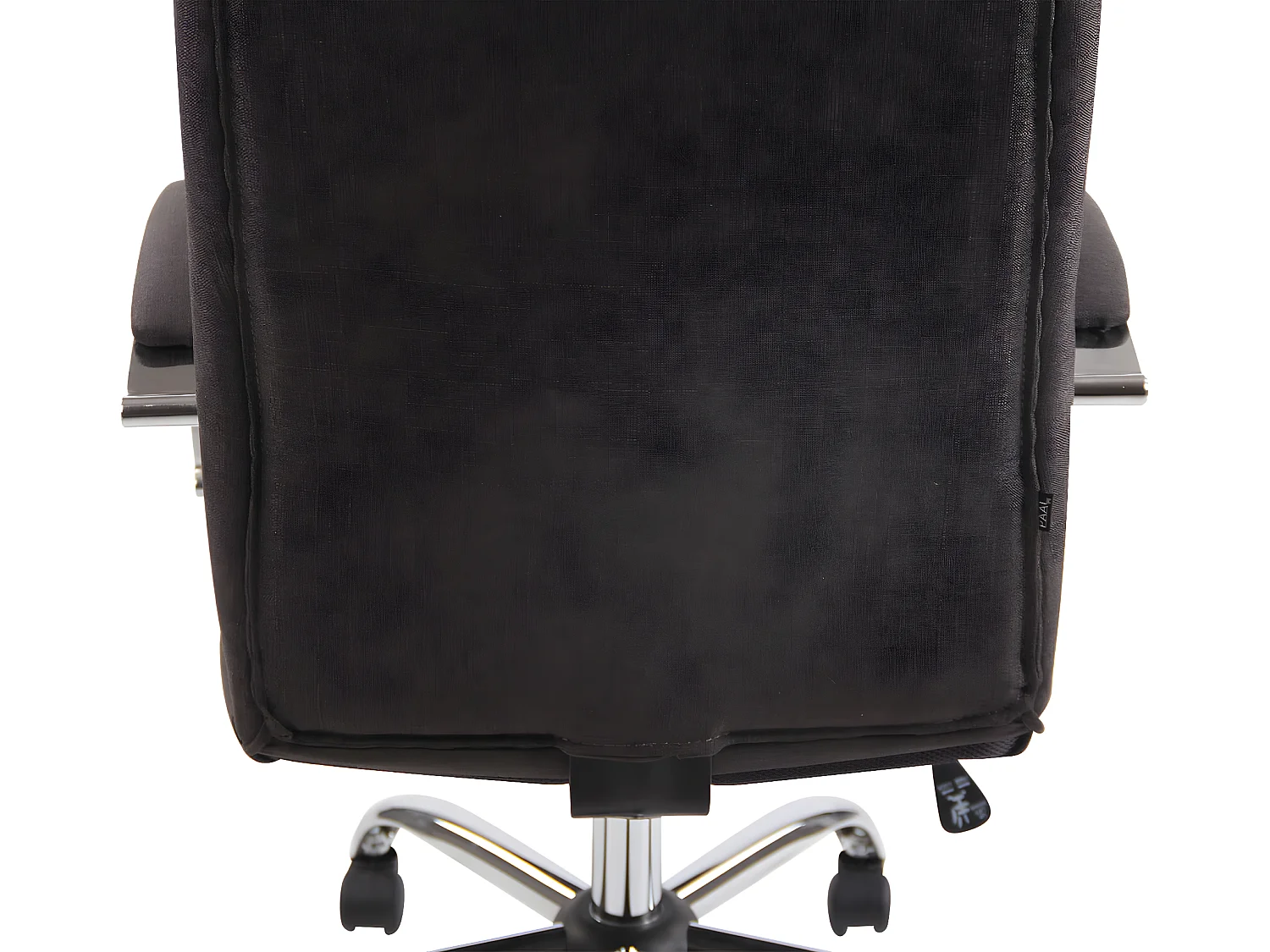 Chaise de bureau - Tissu & Métal chromé - Gris foncé - Portland