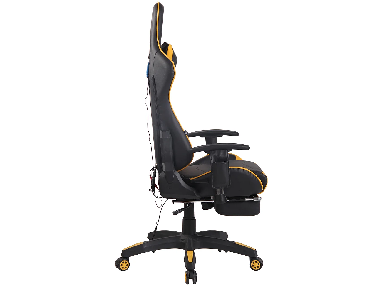 Chaise de bureau - Similicuir & Plastique - Noir / Jaune - Turbo XFM