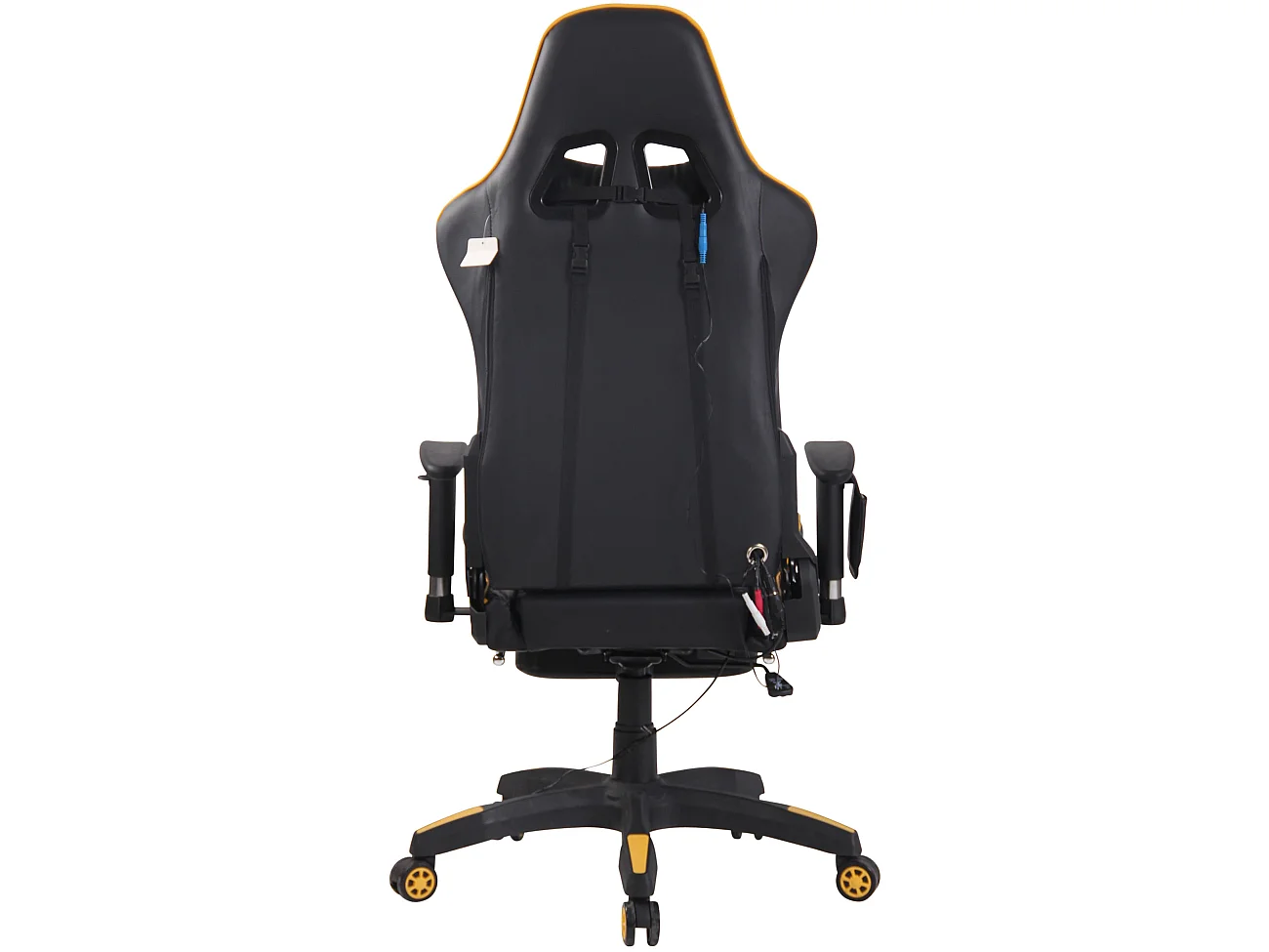 Chaise de bureau - Similicuir & Plastique - Noir / Jaune - Turbo XFM