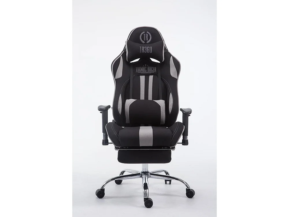 Bürosessel - Stoff & Metall in Chromoptik - schwarz/grau - Limit