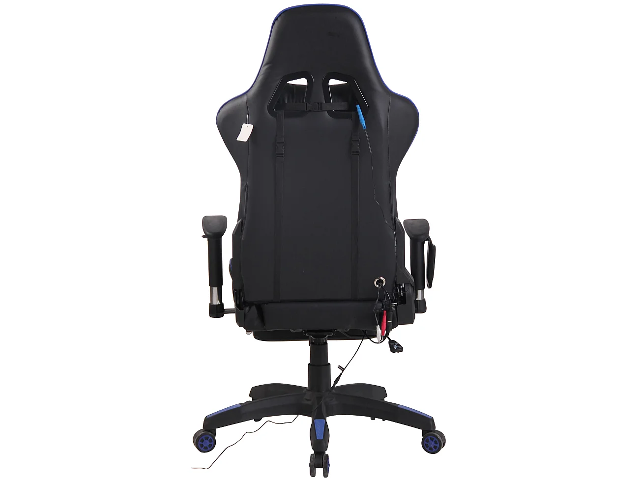 Chaise de bureau - Similicuir & Plastique - Noir / Bleu - Turbo XFM