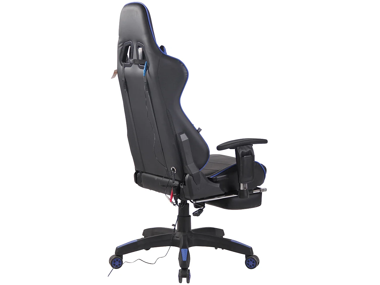 Chaise de bureau - Similicuir & Plastique - Noir / Bleu - Turbo XFM