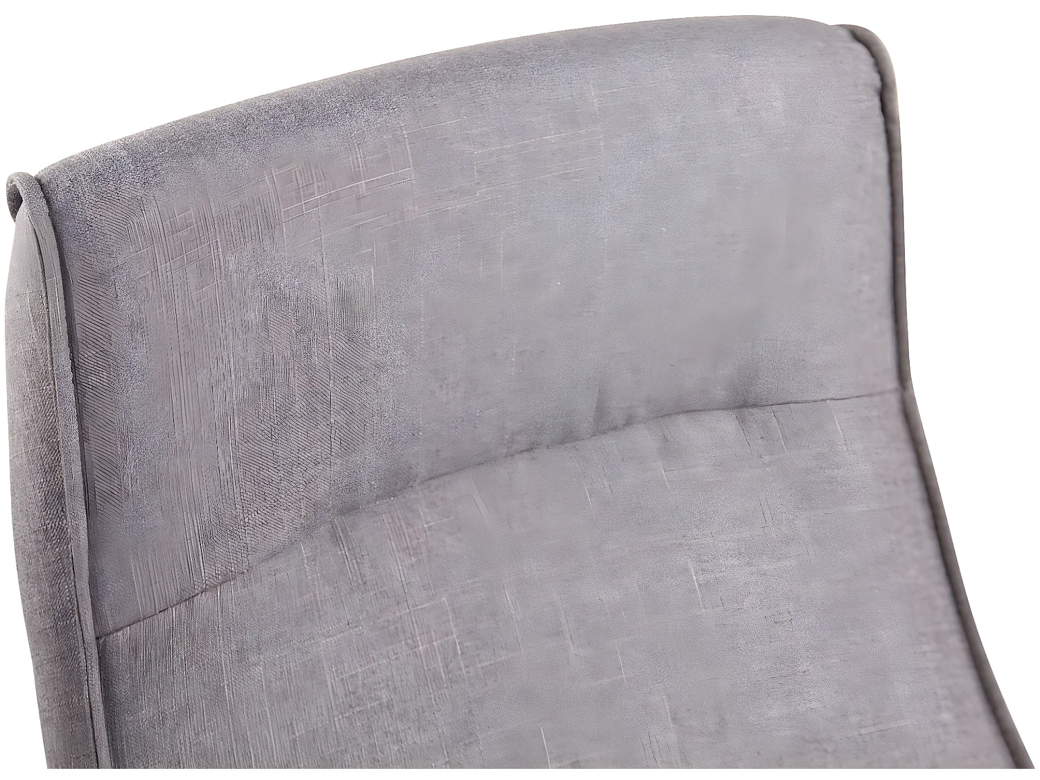 Chaise de bureau - Tissu & Métal chromé - Gris - Portland