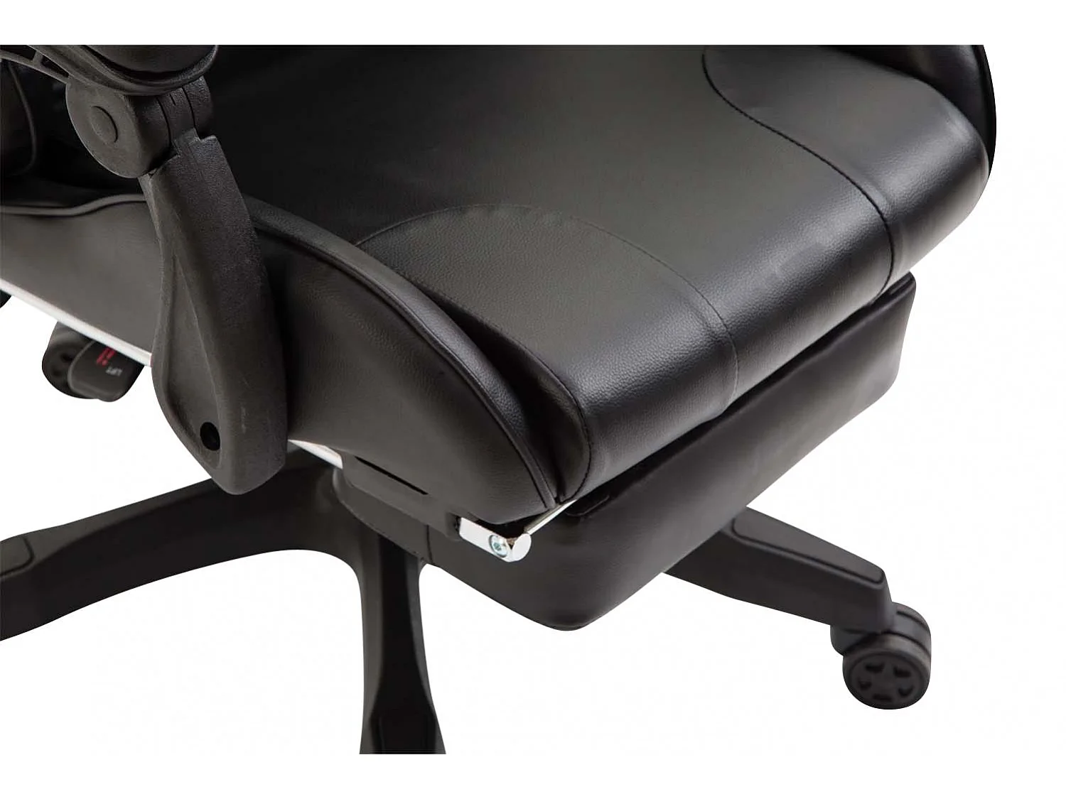 Chaise de bureau - Similicuir & Plastique - Noir / Noir - Ignite