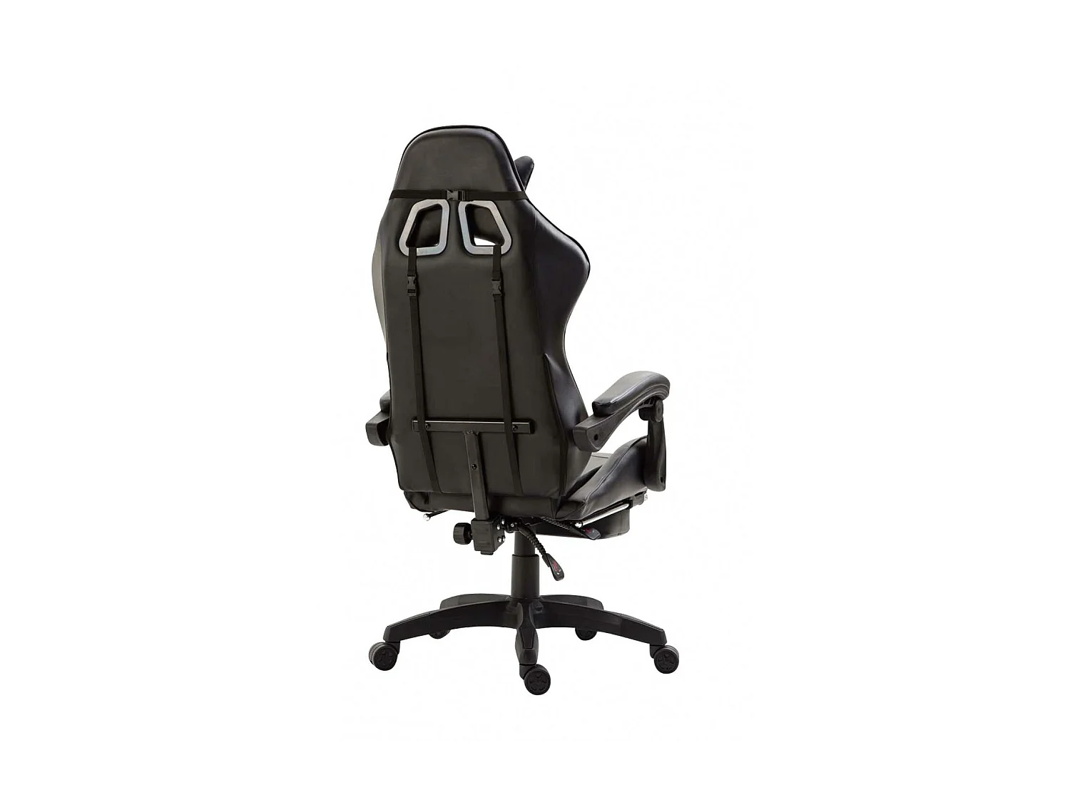 Chaise de bureau - Similicuir & Plastique - Noir / Noir - Ignite