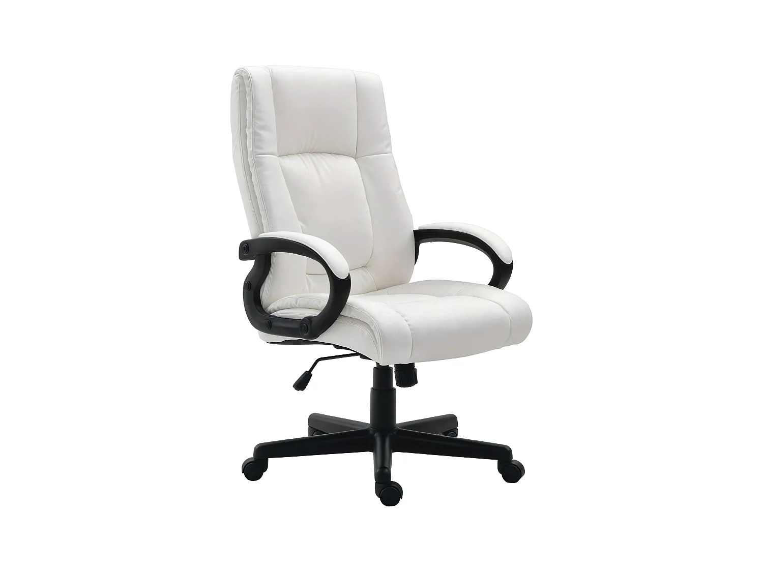 Chaise de bureau - Similicuir - Blanc - XL Sparta