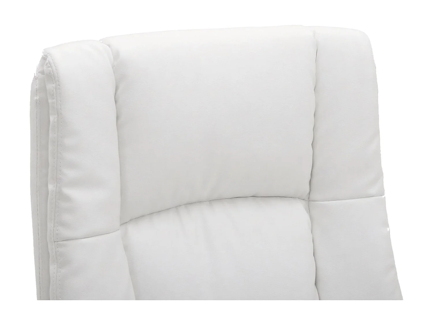 Chaise de bureau - Similicuir - Blanc - XL Sparta