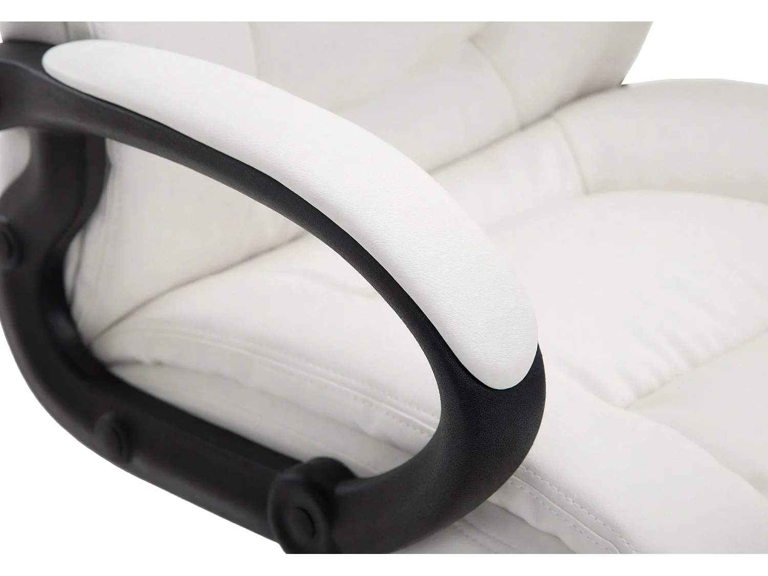 Chaise de bureau - Similicuir - Blanc - XL Sparta