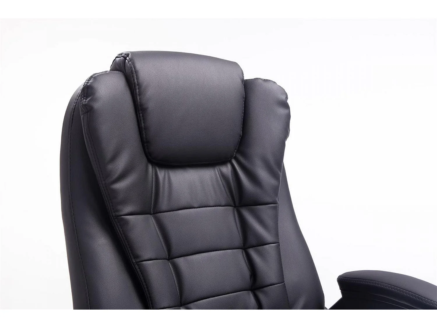 Chaise de bureau - Similicuir - Noir - Thor