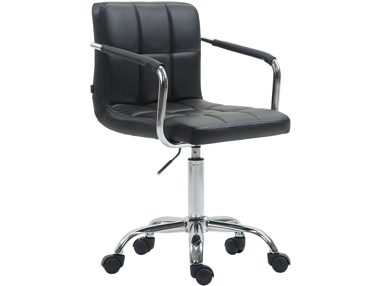 Chaise de bureau - Similicuir - Noir - Lucy V2