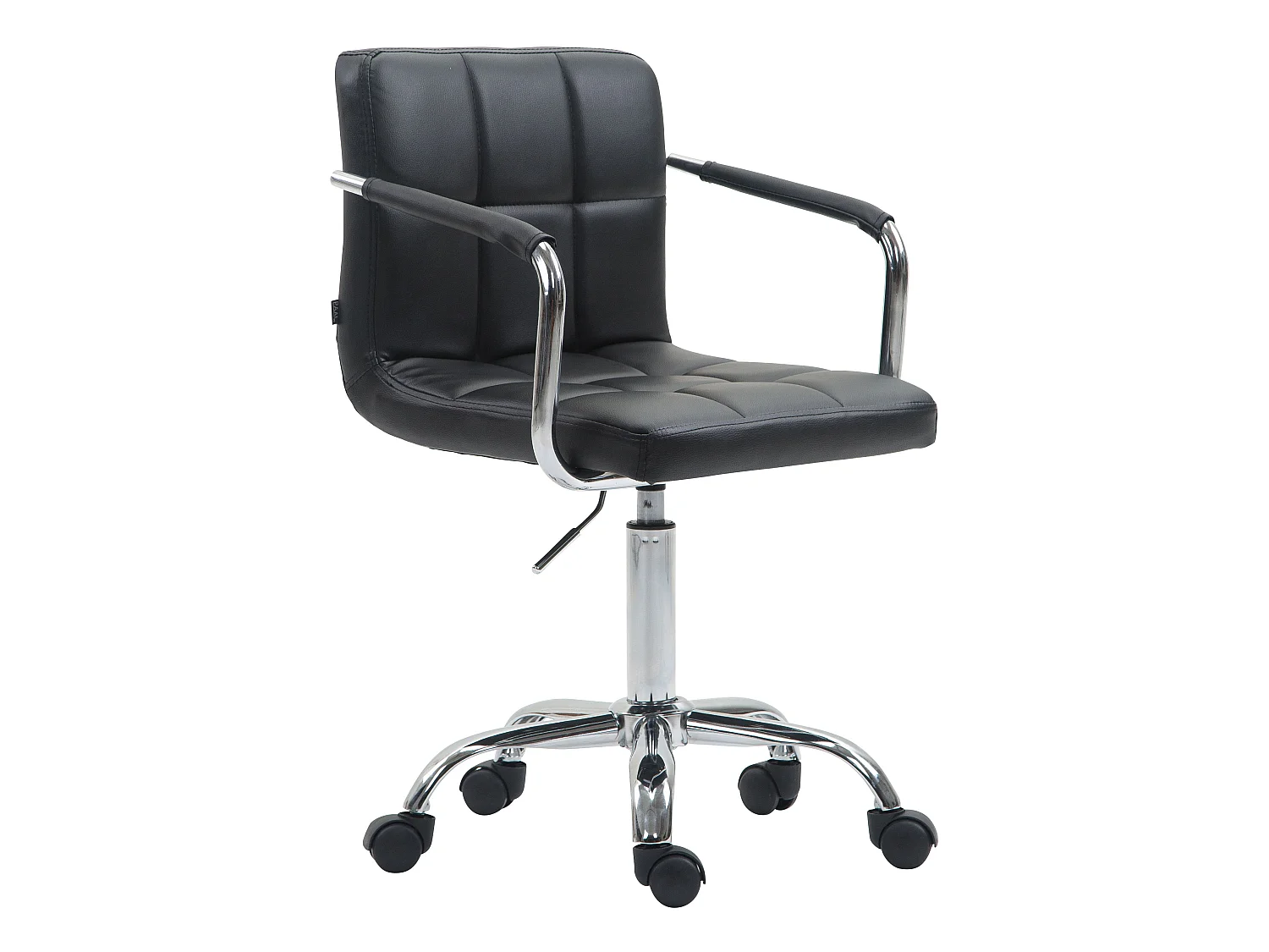 Chaise de bureau - Similicuir - Noir - Lucy V2