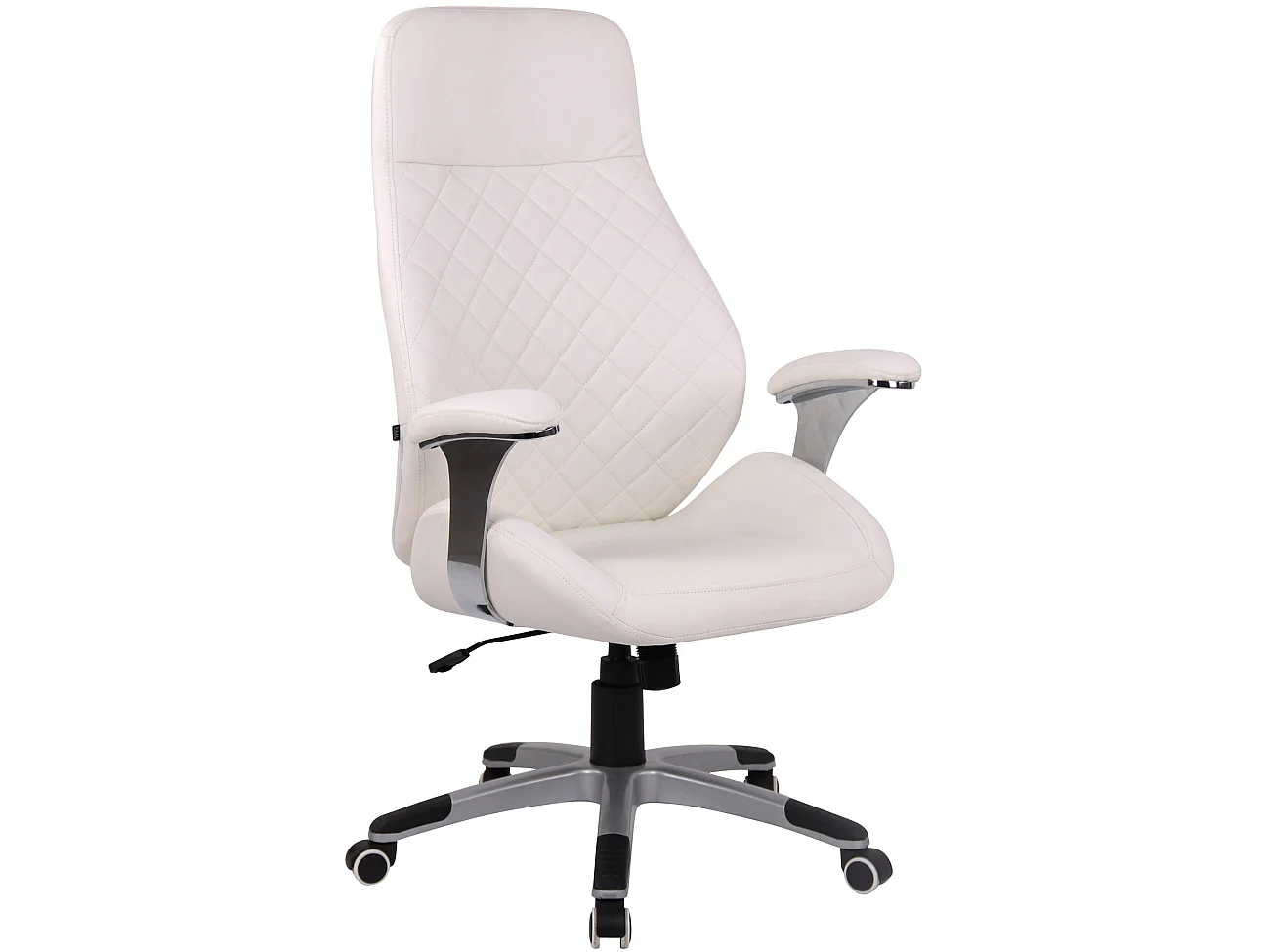 Chaise de bureau - Similicuir & Plastique - Blanc - Layton