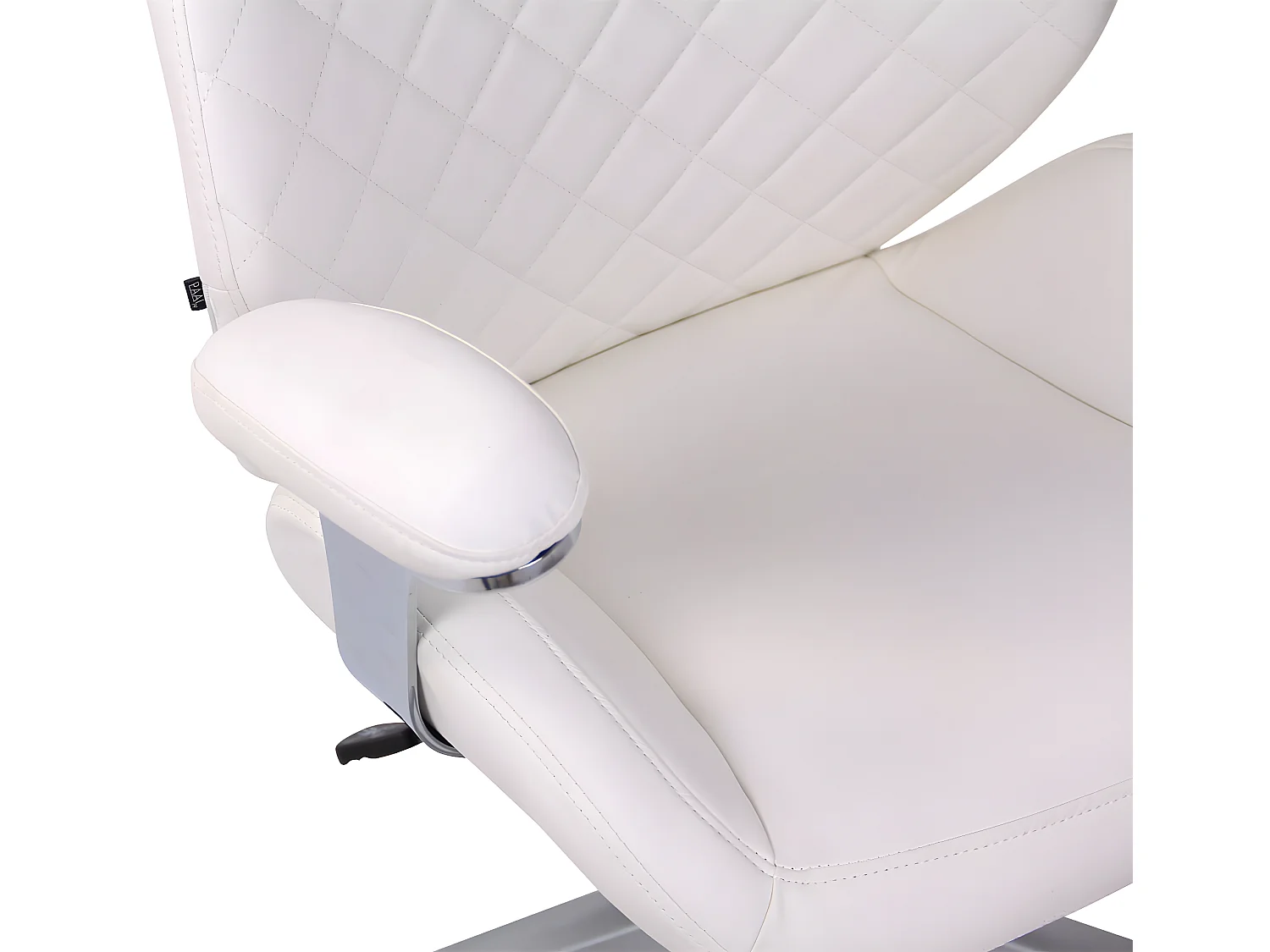 Chaise de bureau - Similicuir & Plastique - Blanc - Layton