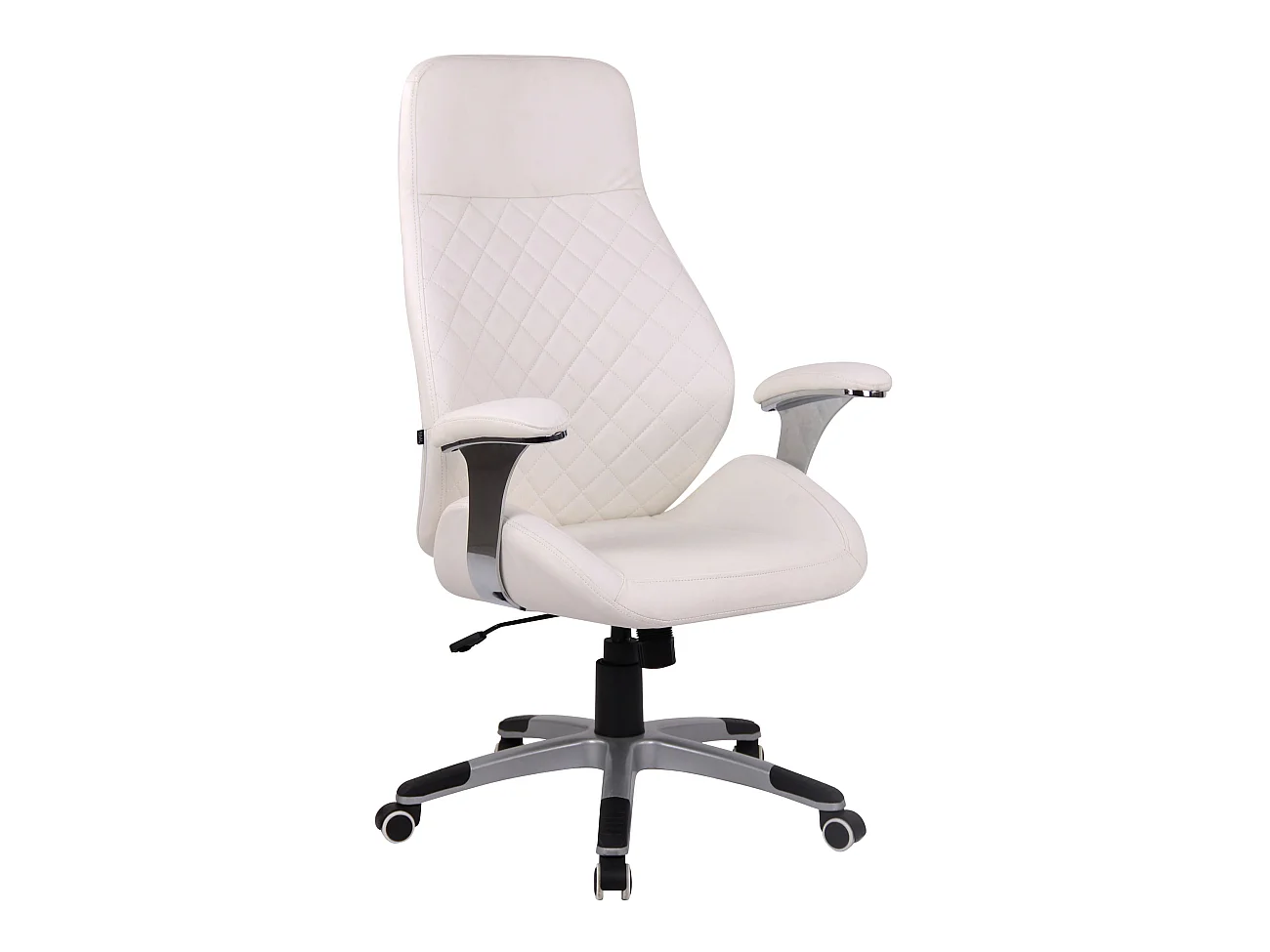 Chaise de bureau - Similicuir & Plastique - Blanc - Layton