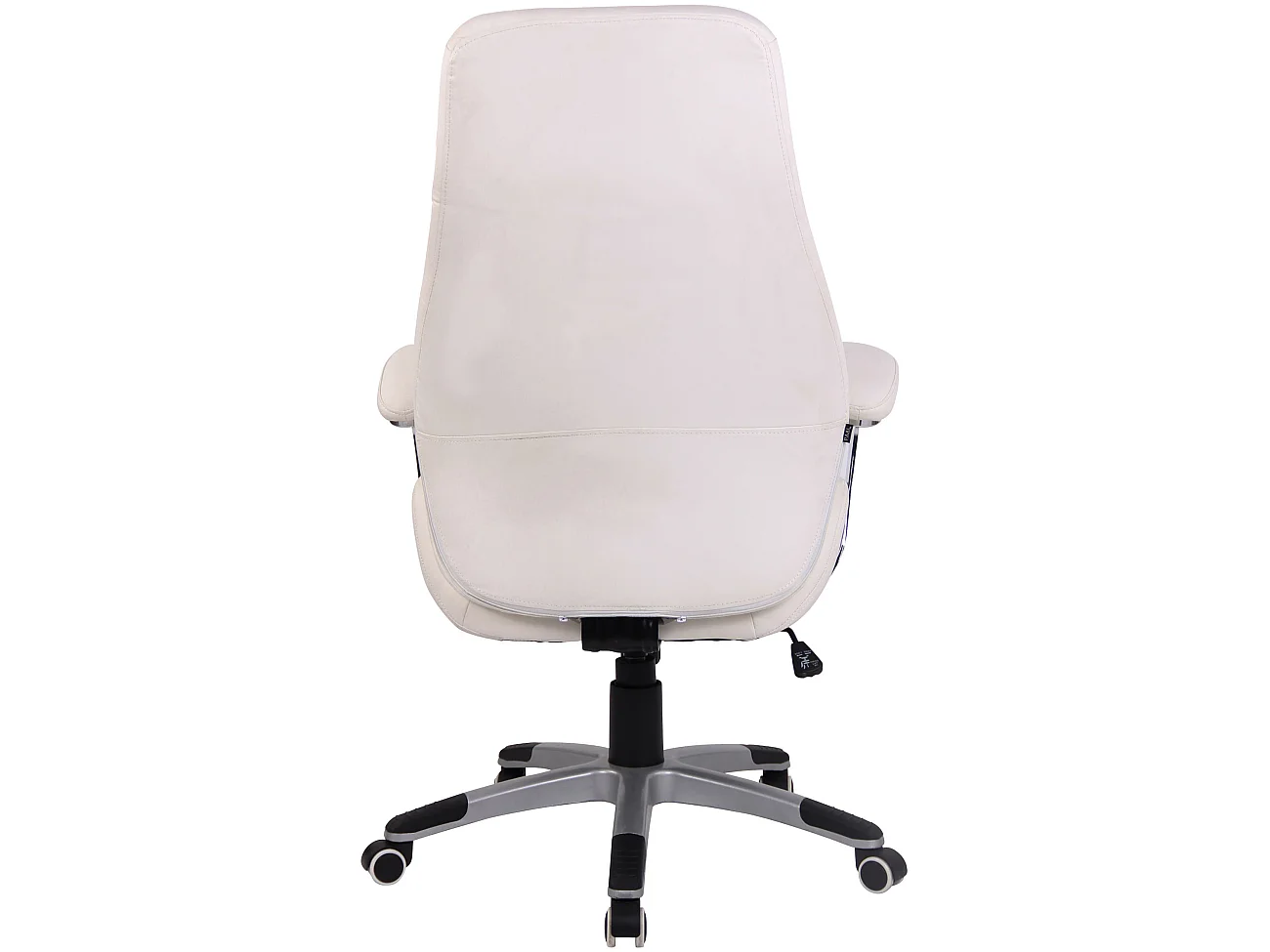 Chaise de bureau - Similicuir & Plastique - Blanc - Layton