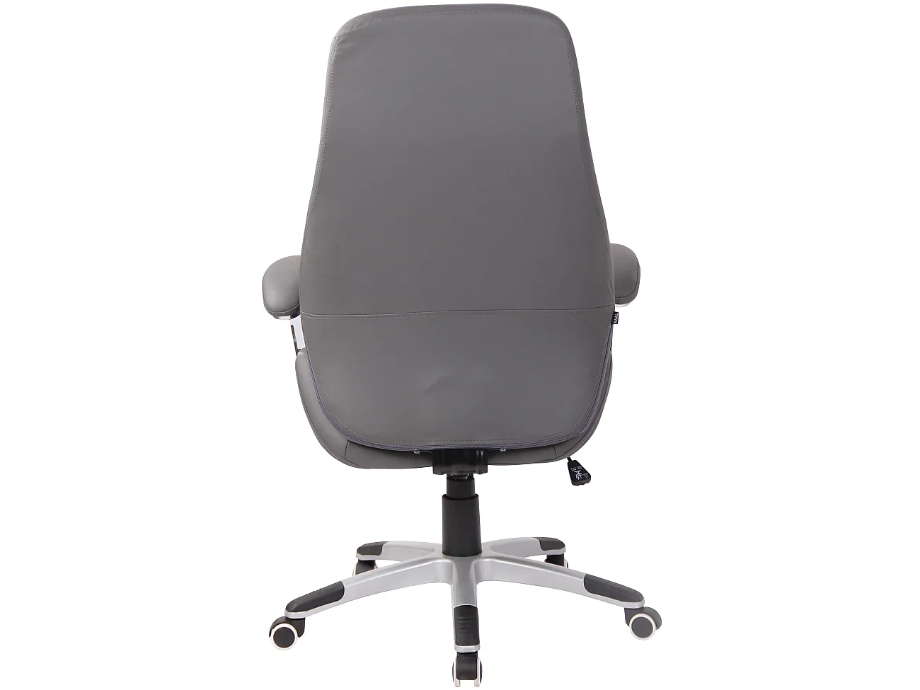 Chaise de bureau - Similicuir & Plastique - Gris - Layton
