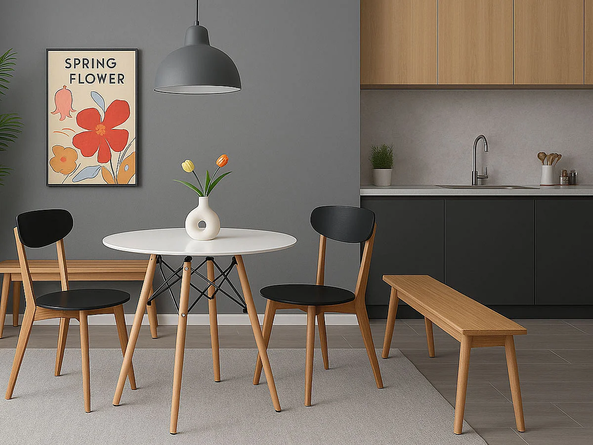 Conjunto 2 Cadeiras Lucy (Preto)