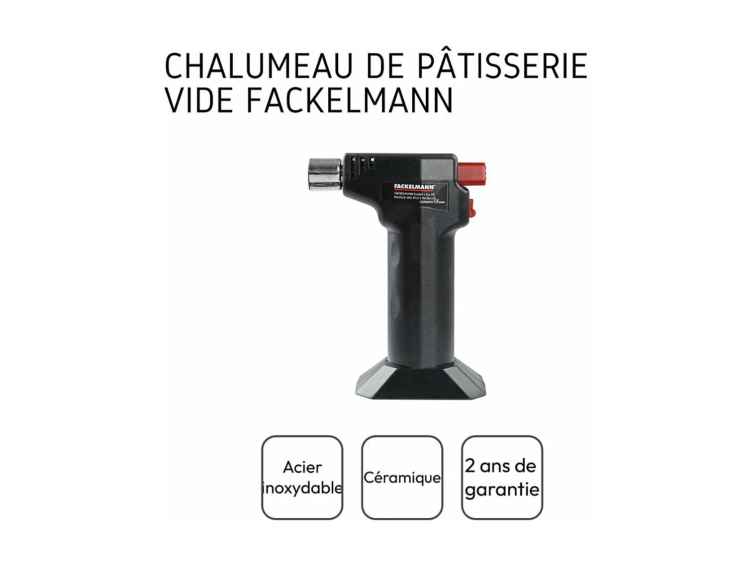 Chalumeau de cuisine Fackelmann