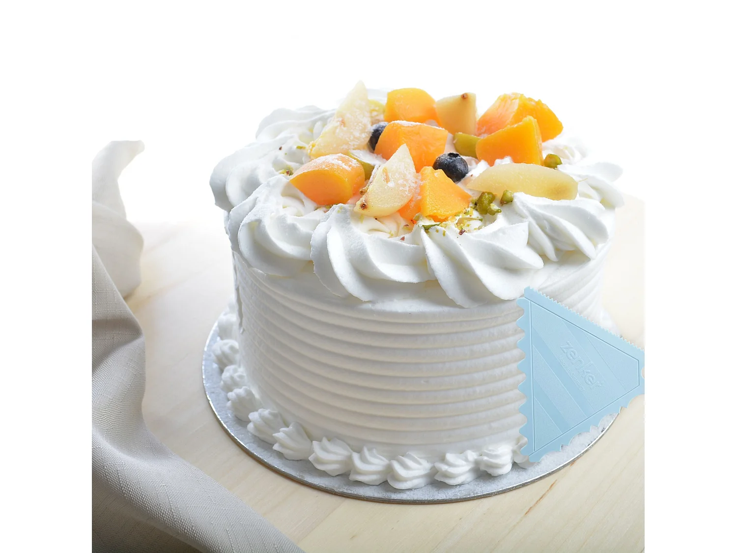 Lisseur gâteau à trois côtés pour cake design Zenker Sweet Sensation