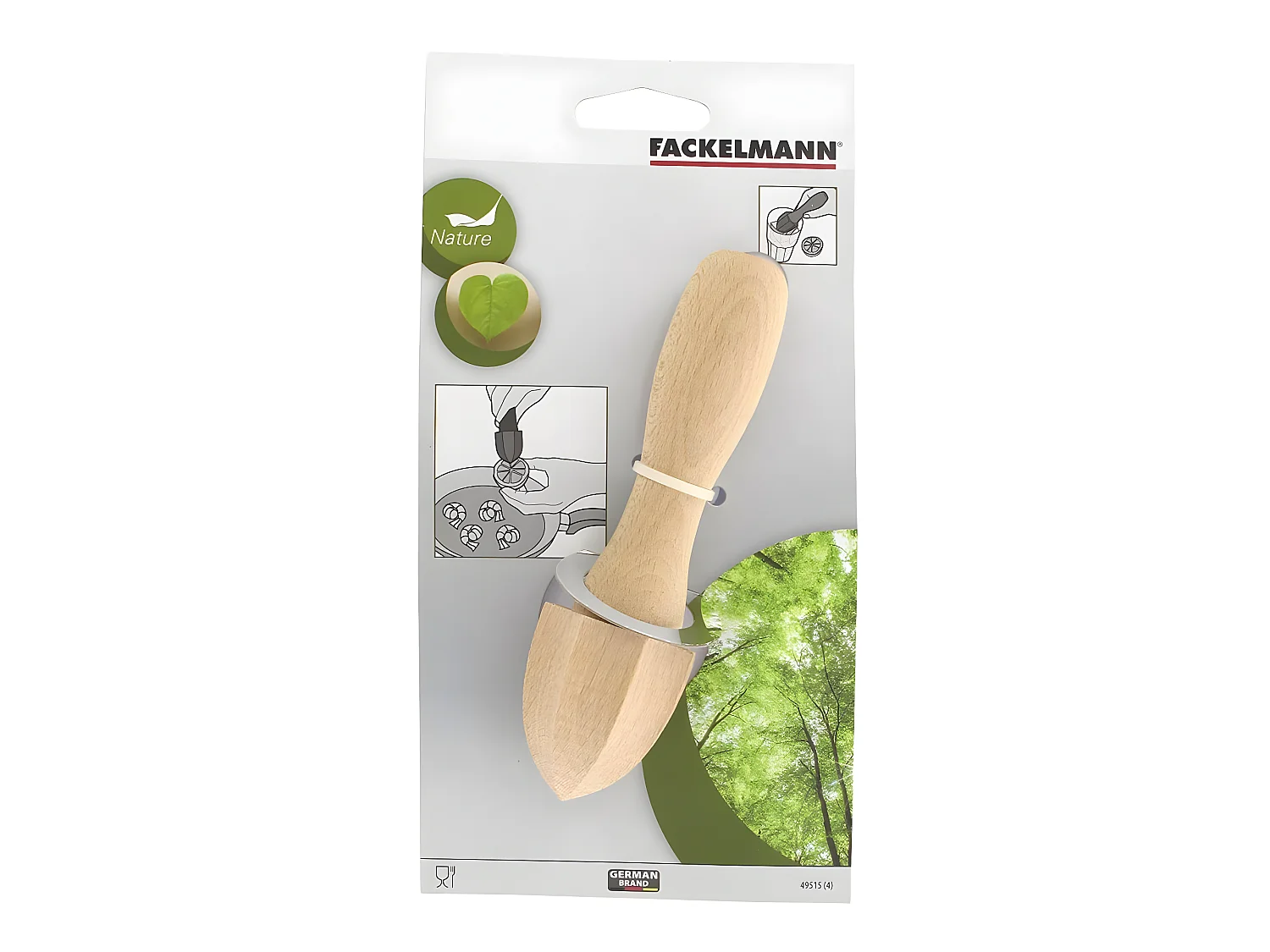 Pilon presse-agrume manuel Fackelmann Wood Edition