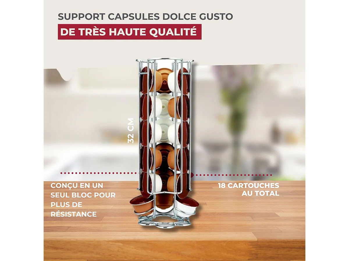 Porte capsules Dolce Gusto® Fackelmann