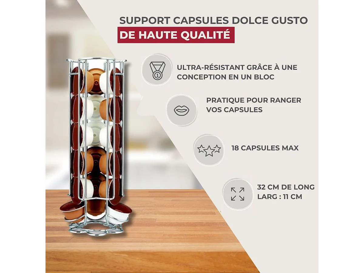 Porte capsules Dolce Gusto® Fackelmann