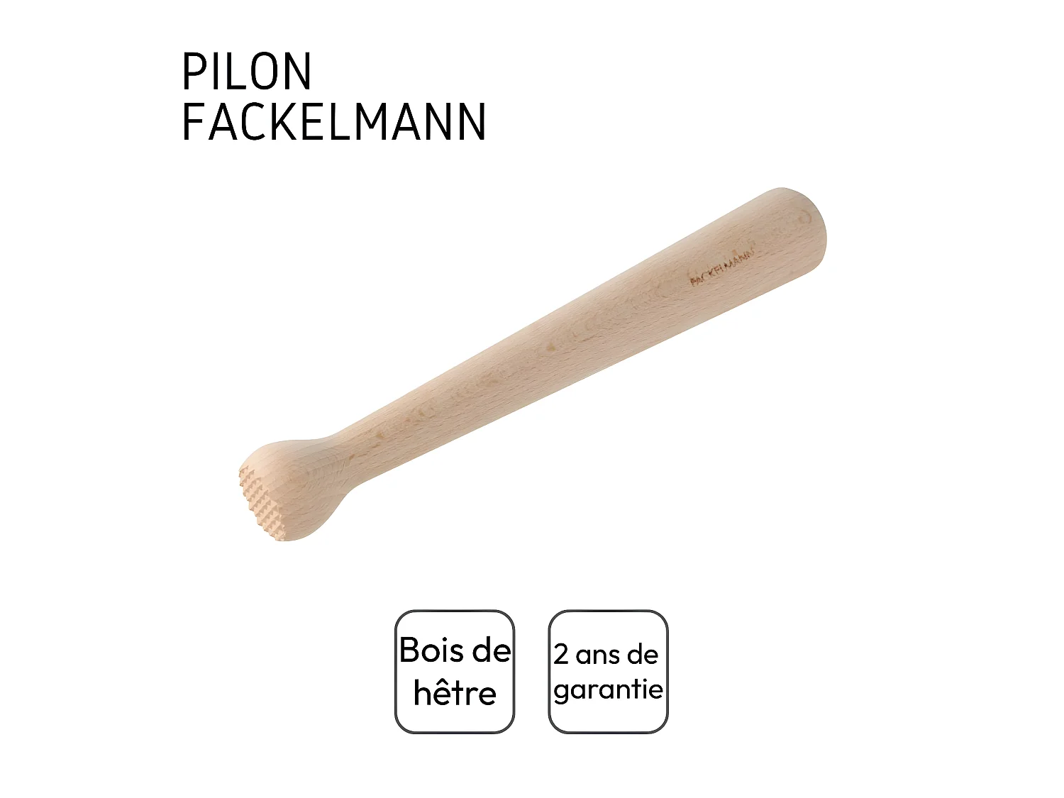 Pilon en bois pour cocktails en Bois Fackelmann