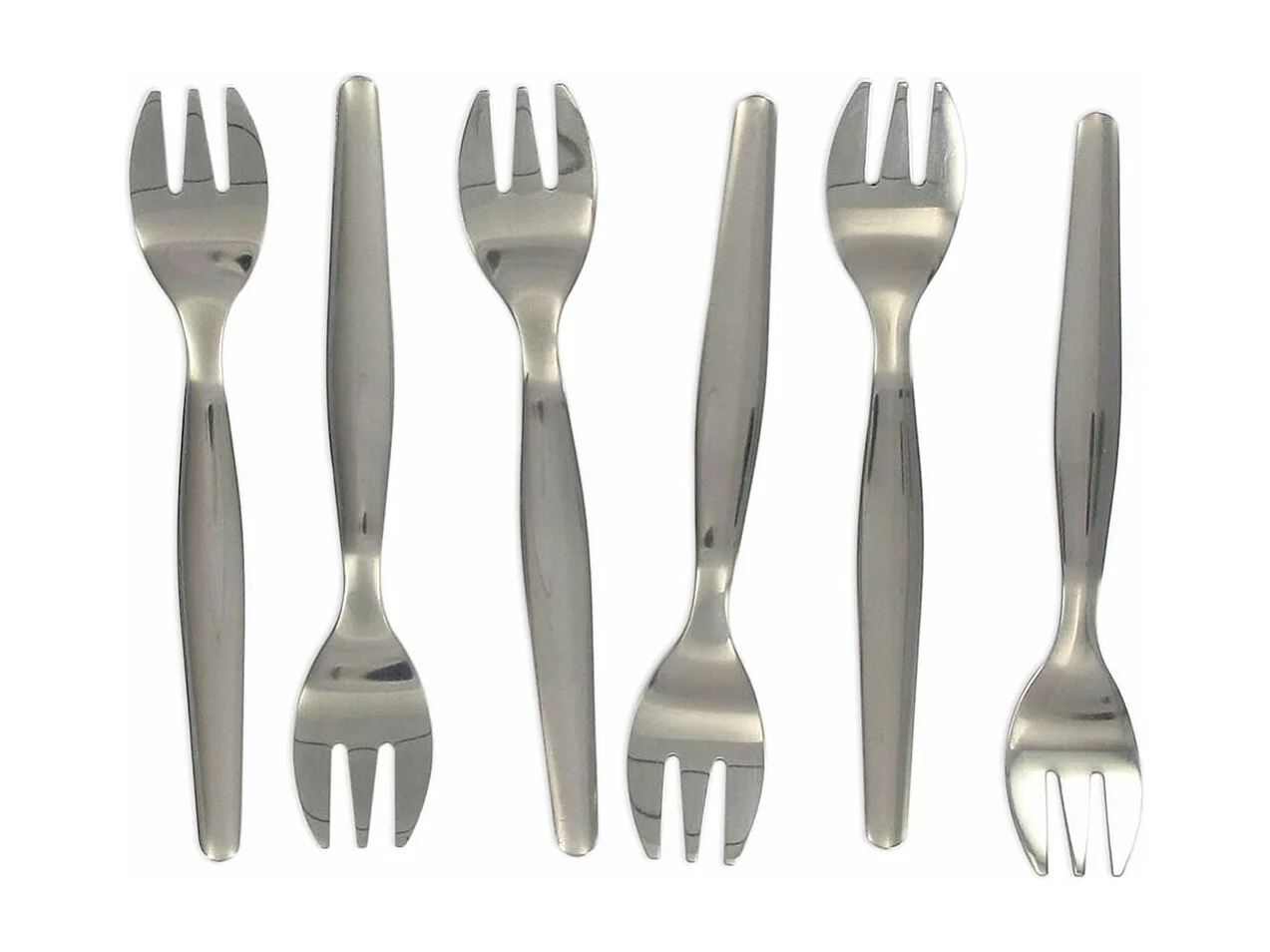 Lot de 6 fourchettes à huîtres 12,5 cm Fackelmann