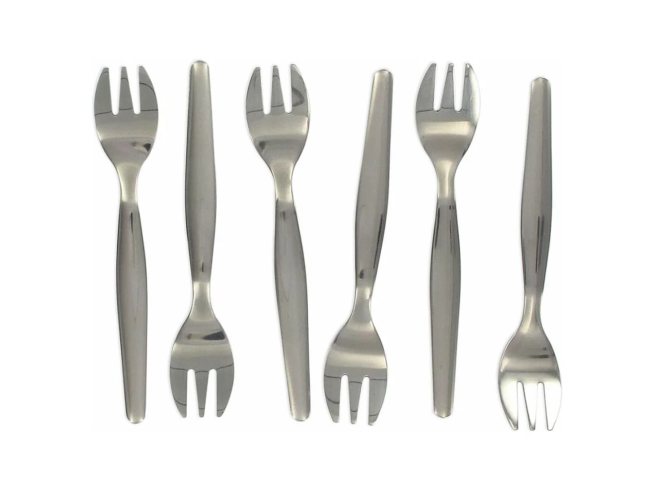 Lot de 6 fourchettes à huîtres 12,5 cm Fackelmann