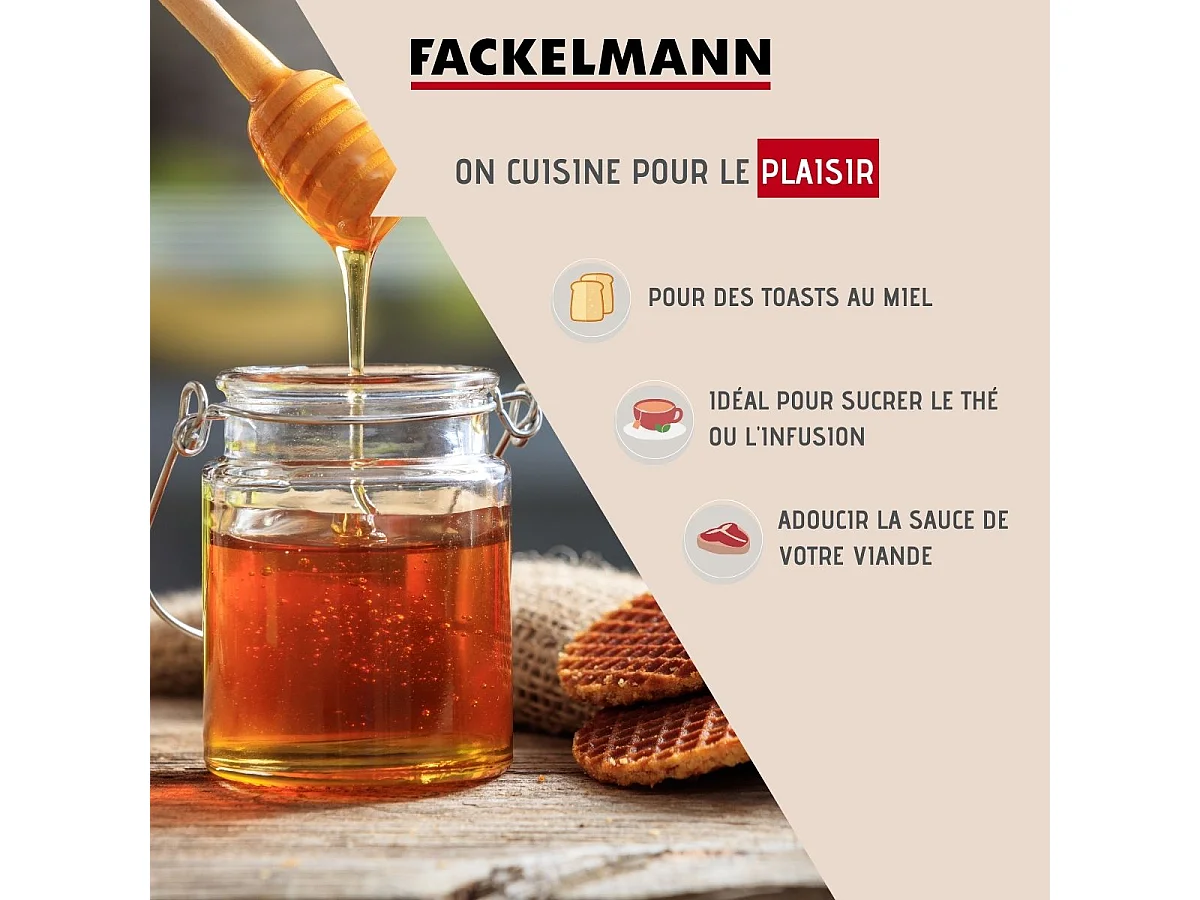 Cuillère à miel en bois Fackelmann Petit Déjeuner