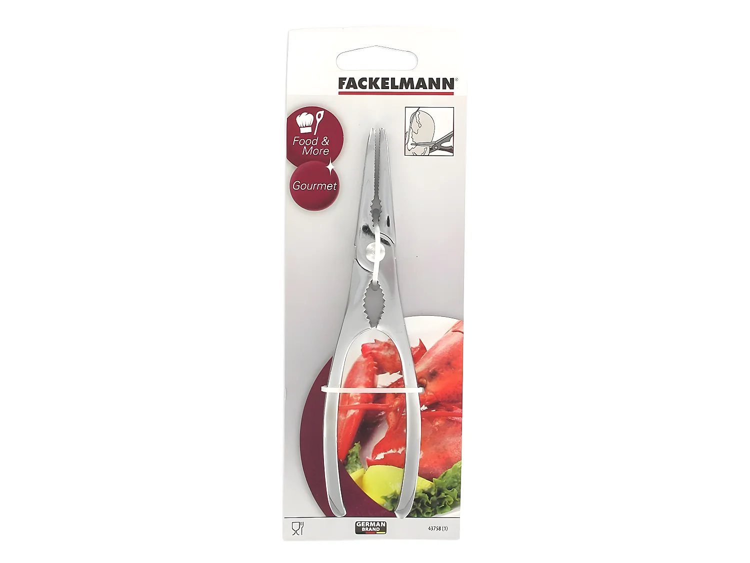Pince à crustacés et à Homard 17 cm Fackelmann