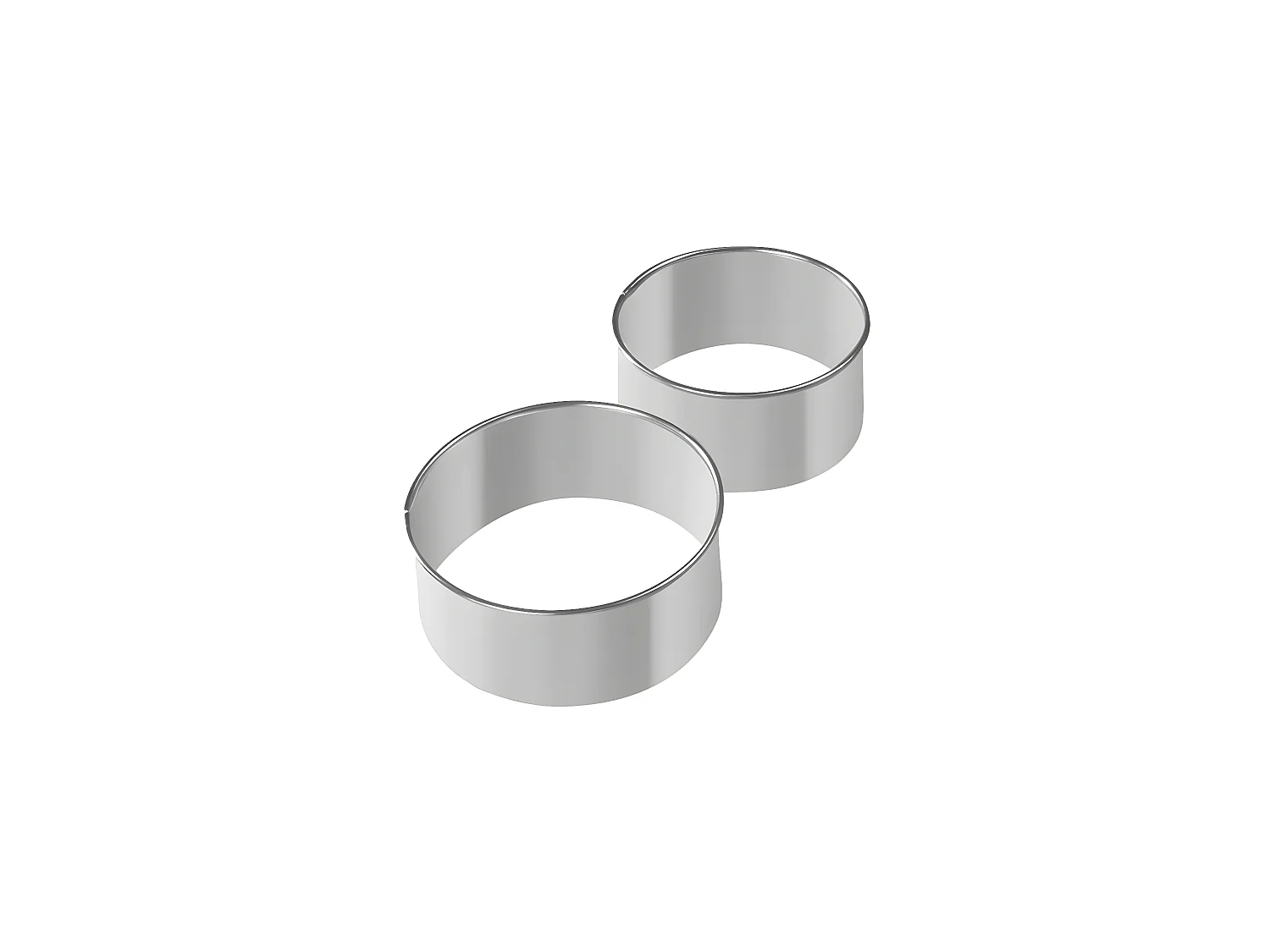 Lot de 2 emporte-pièces ronds pour beignet Zenker Emporte-pièces