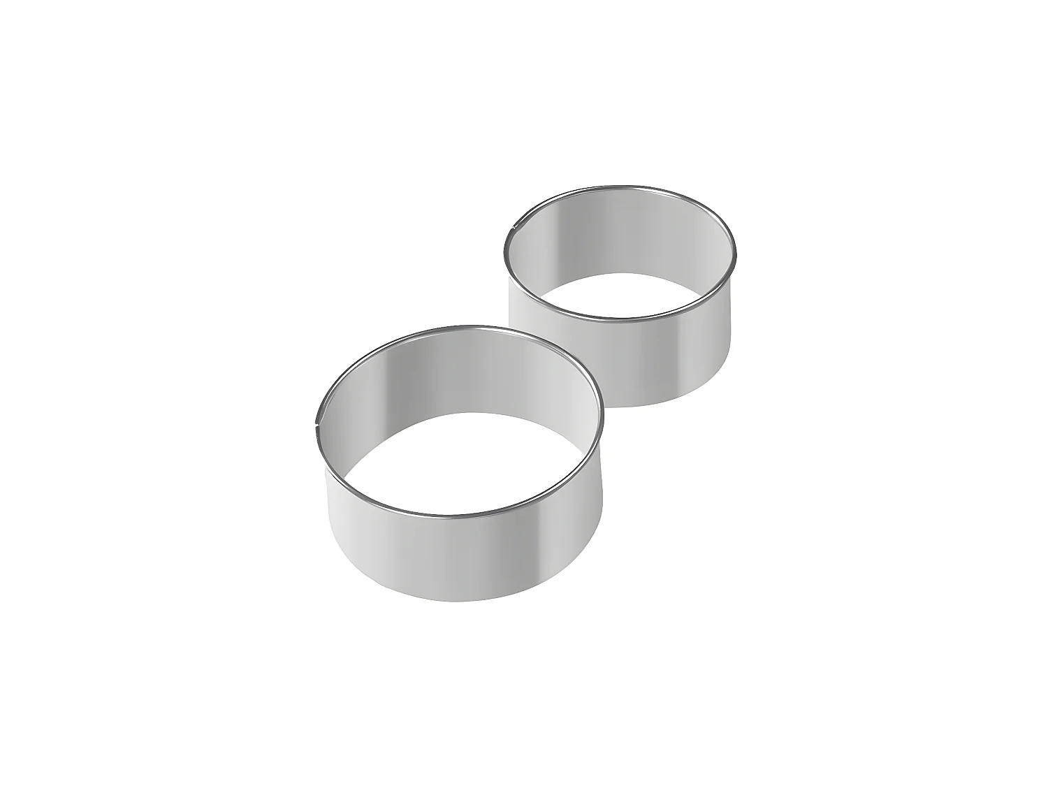 Lot de 2 emporte-pièces ronds pour beignet Zenker Emporte-pièces