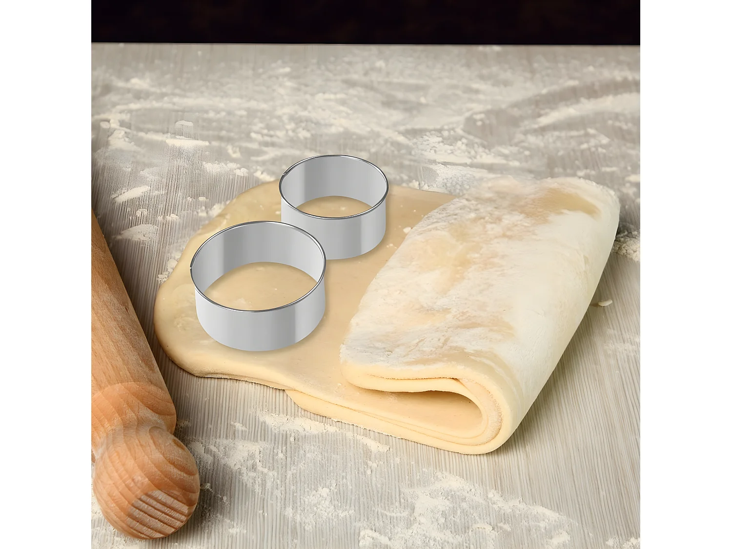 Lot de 2 emporte-pièces ronds pour beignet Zenker Emporte-pièces