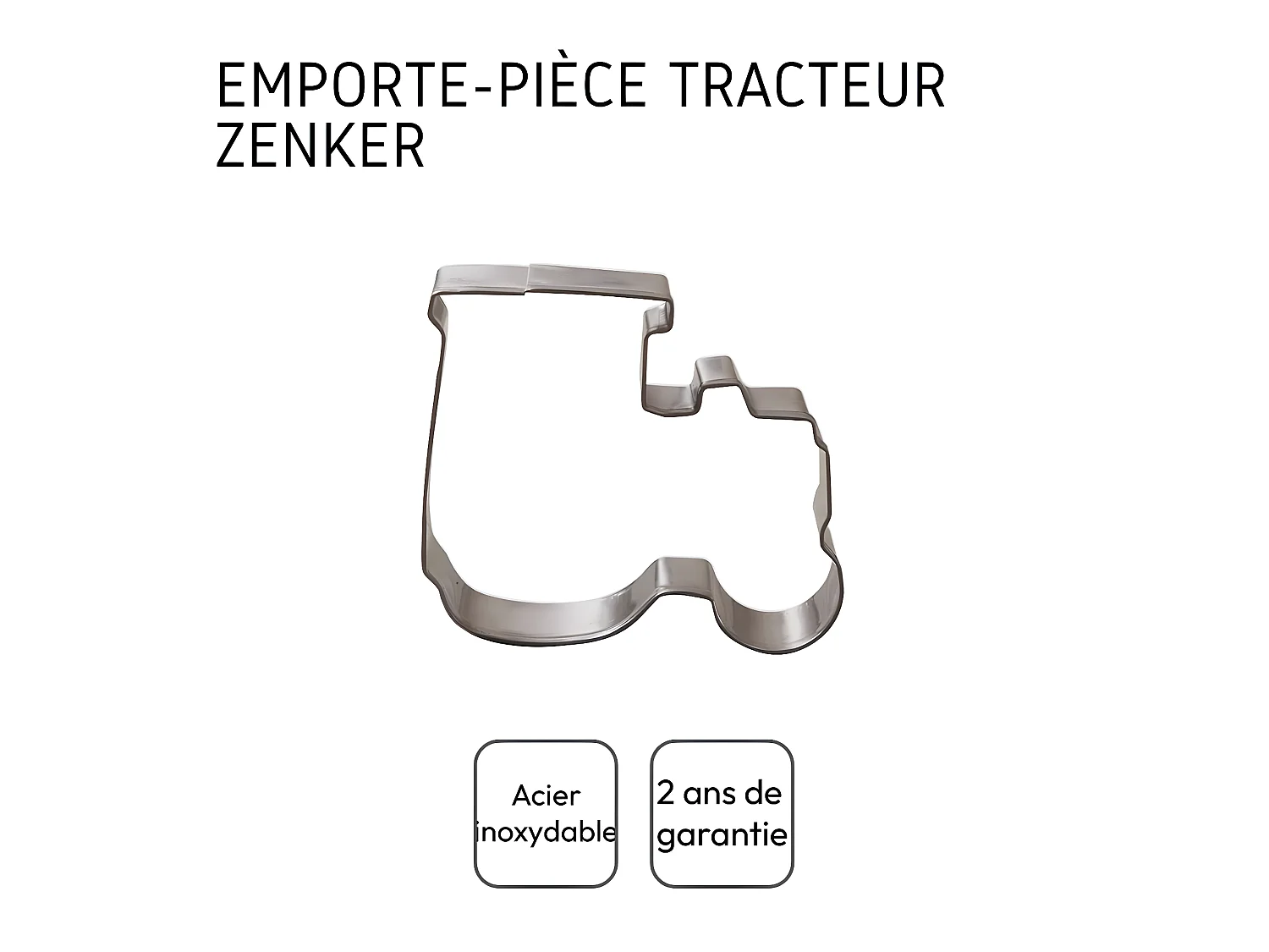 Emporte-pièce inox en forme de tracteur Zenker Emporte-pièces