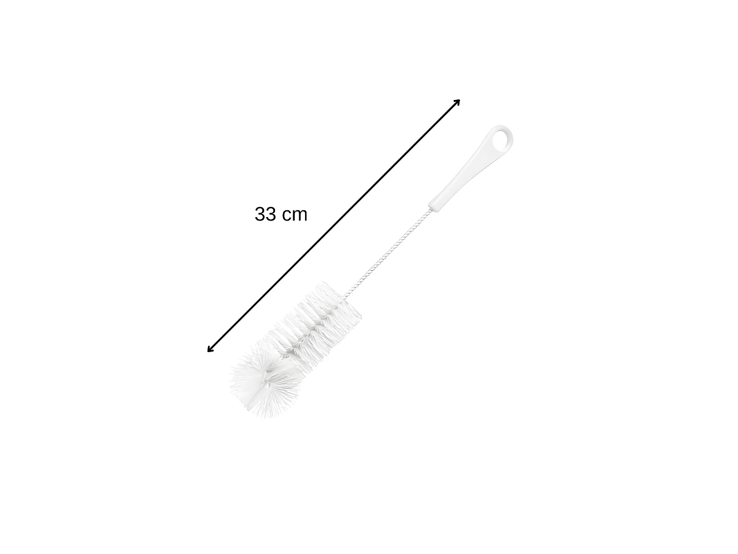 Goupillon pour bouteille en nylon 33 cm Fackelmann Tecno