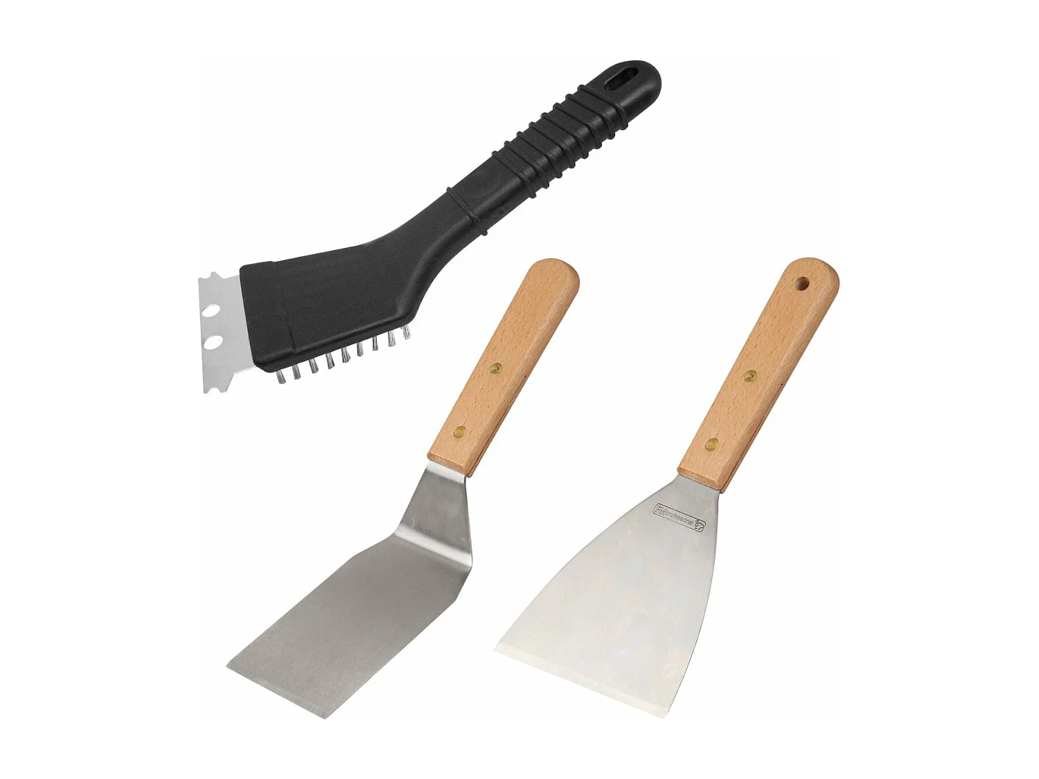 Ensemble 3 ustensiles professionnels pour plancha FM Professional