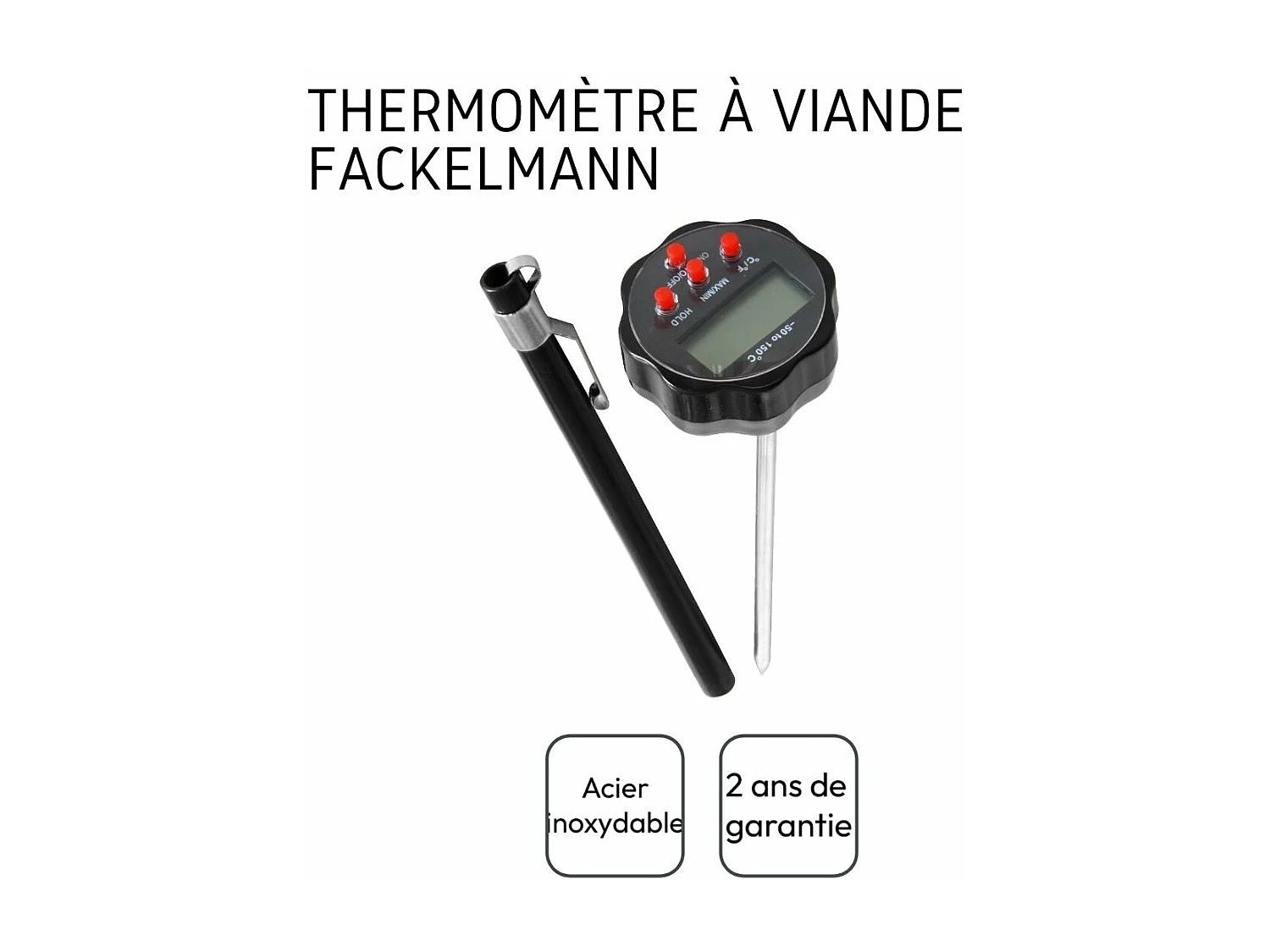 Thermomètre de cuisson digital Fackelmann