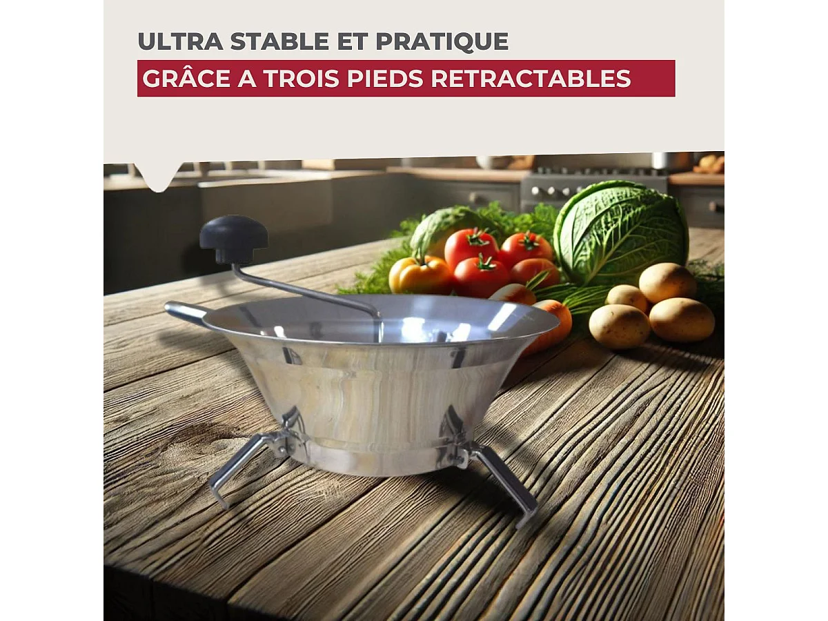 Moulin à légumes inox 24 cm Fackelmann Handmade Tradition