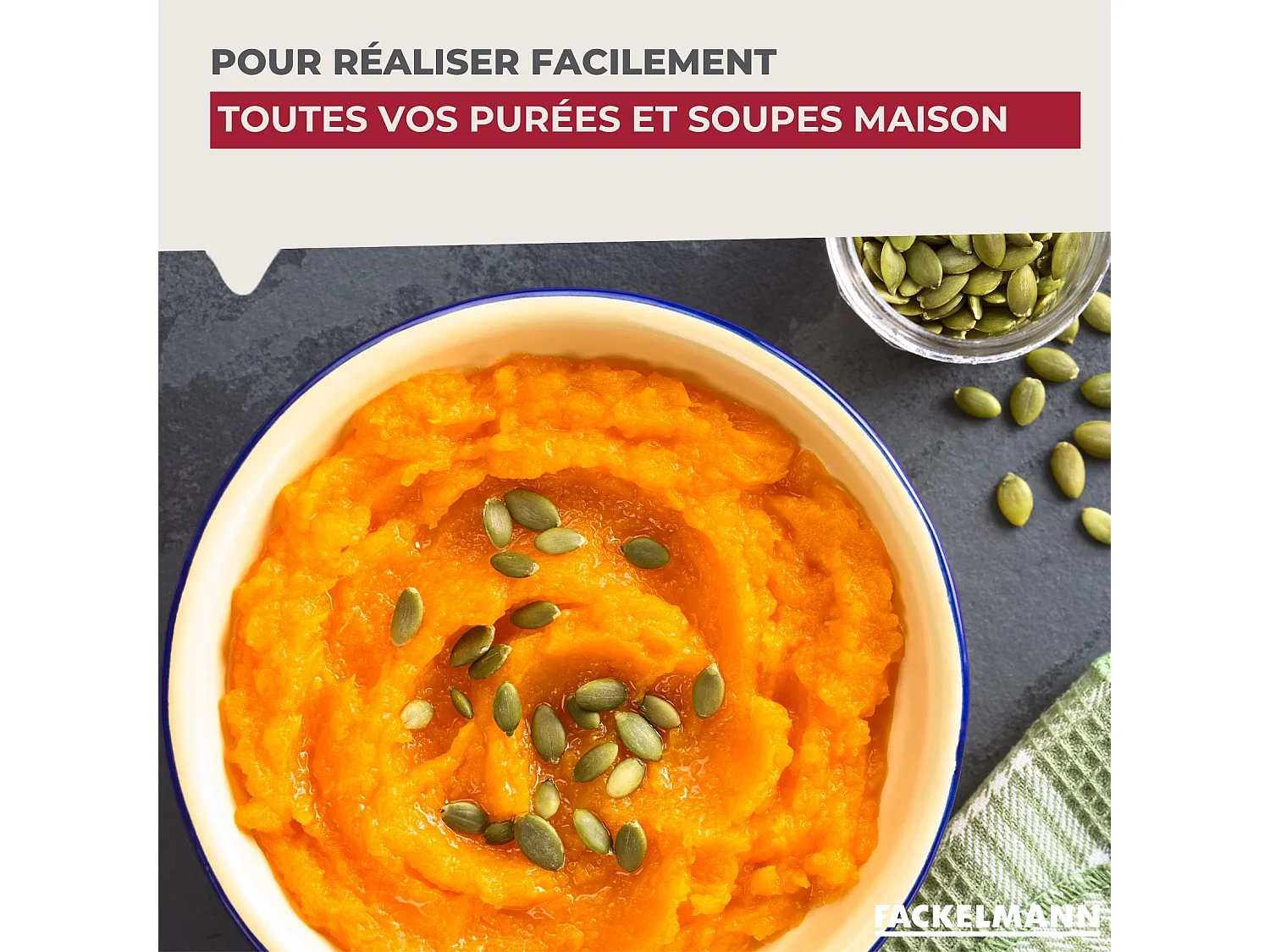 Moulin à légumes inox 24 cm Fackelmann Handmade Tradition