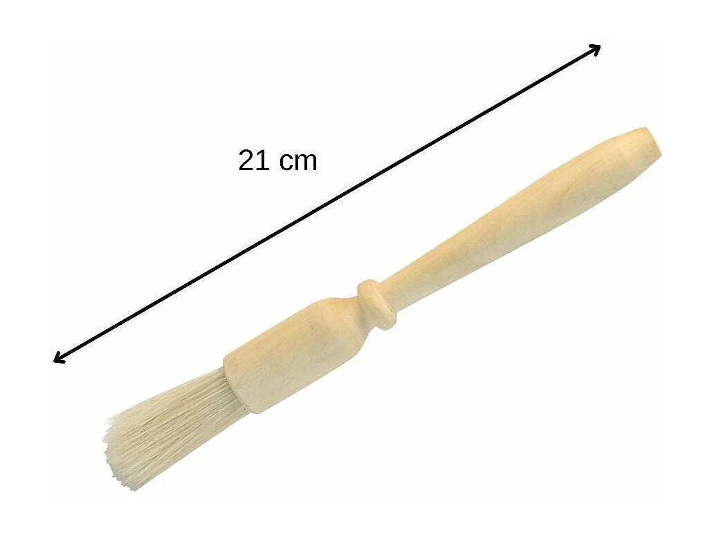 Pinceau de cuisine et de pâtisserie 18 cm en poils de porc Fackelmann Wood Edition
