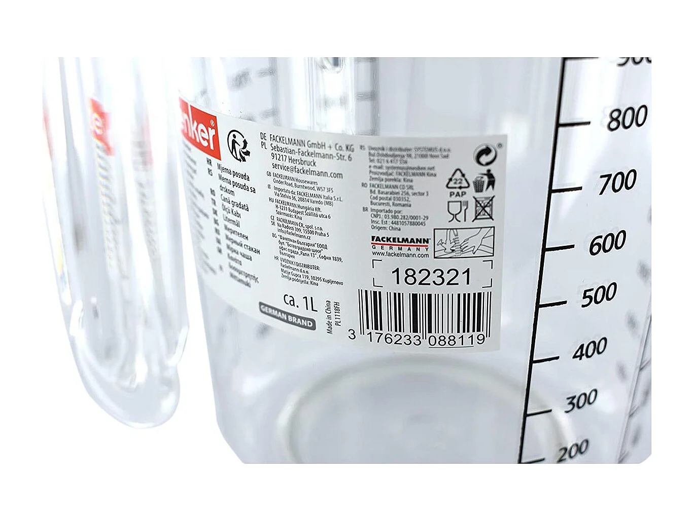 Verre doseur 1 litre Zenker Smart Pastry