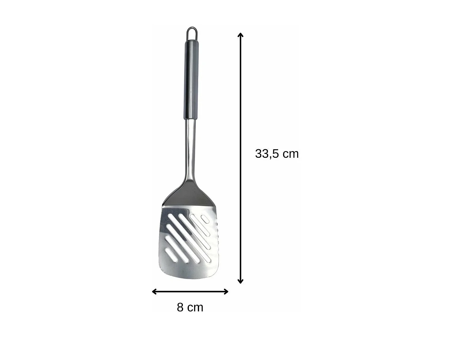 Spatule de cuisine ajourée en inox 33 cm Fackelmann Elemental