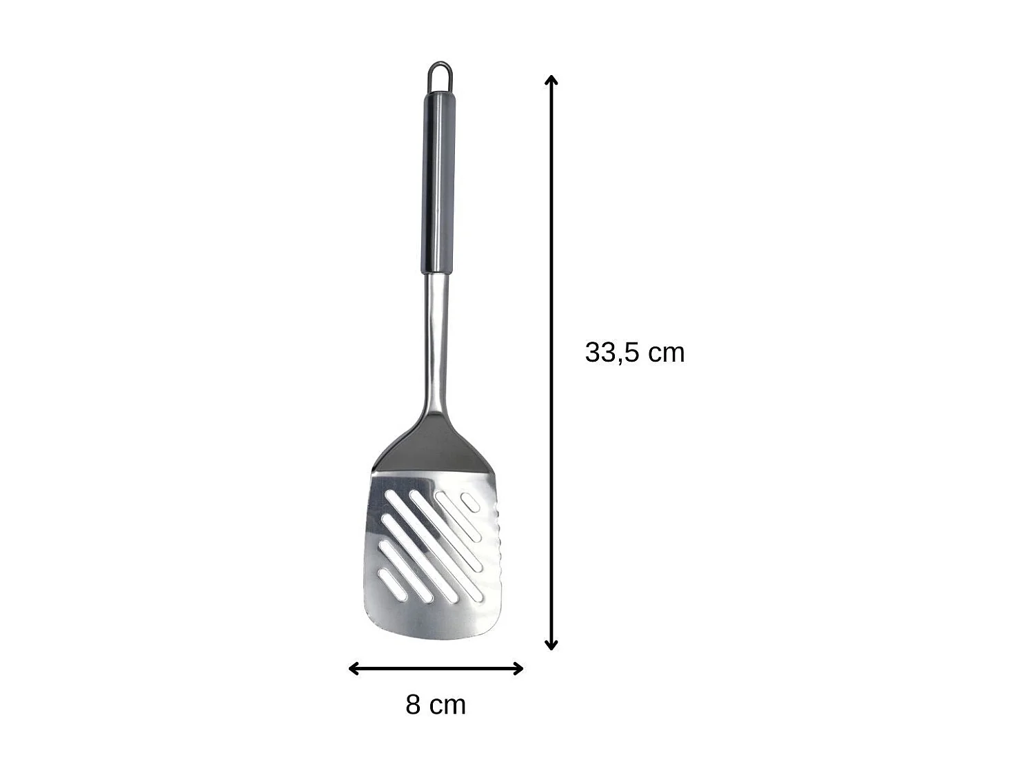 Spatule de cuisine ajourée en inox 33 cm Fackelmann Elemental
