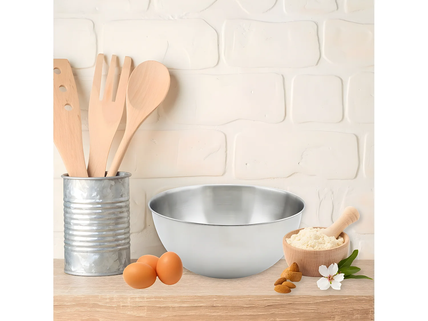 Bol à mixer en inox de 25 cm de diamètre Fackelmann Basic