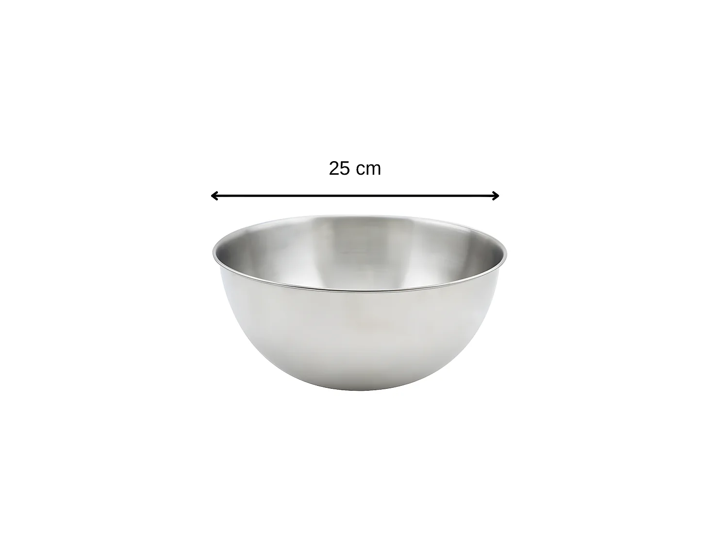 Bol à mixer en inox de 25 cm de diamètre Fackelmann Basic