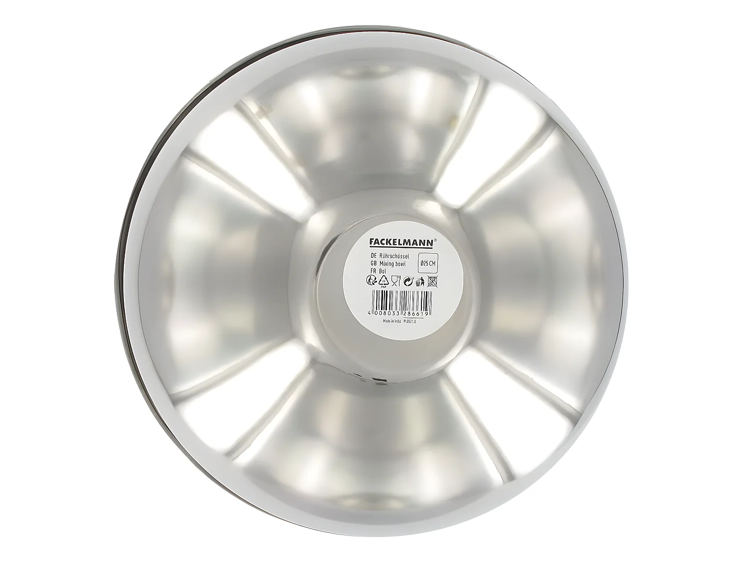 Bol à mixer en inox de 25 cm de diamètre Fackelmann Basic